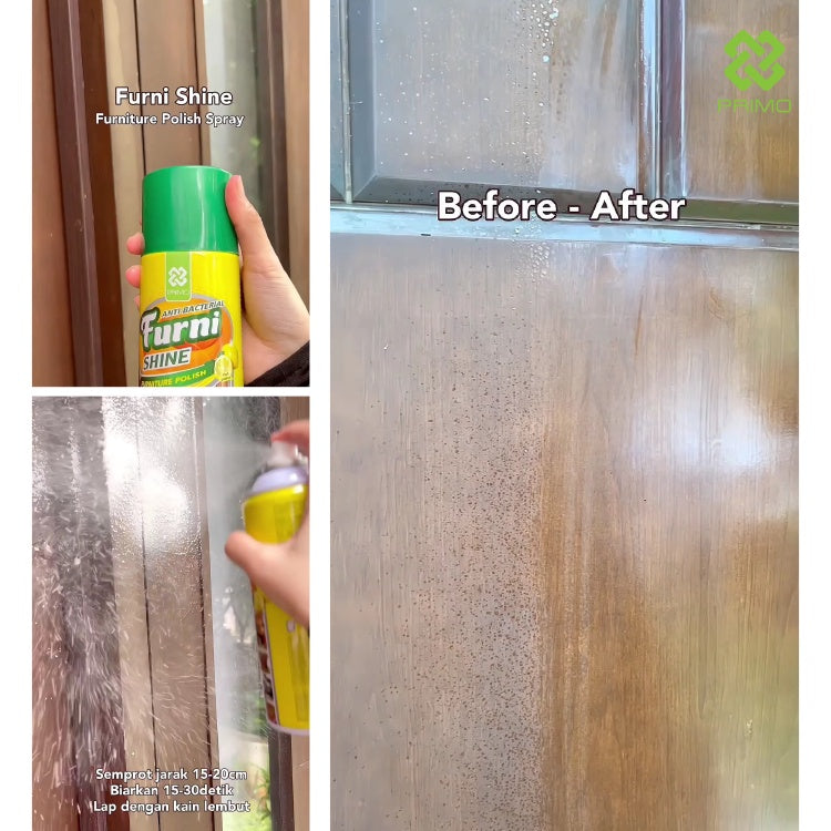 Furnishine 420mL - Pembersih & Pengkilap Furniture dengan Antibacterial Disinfectant