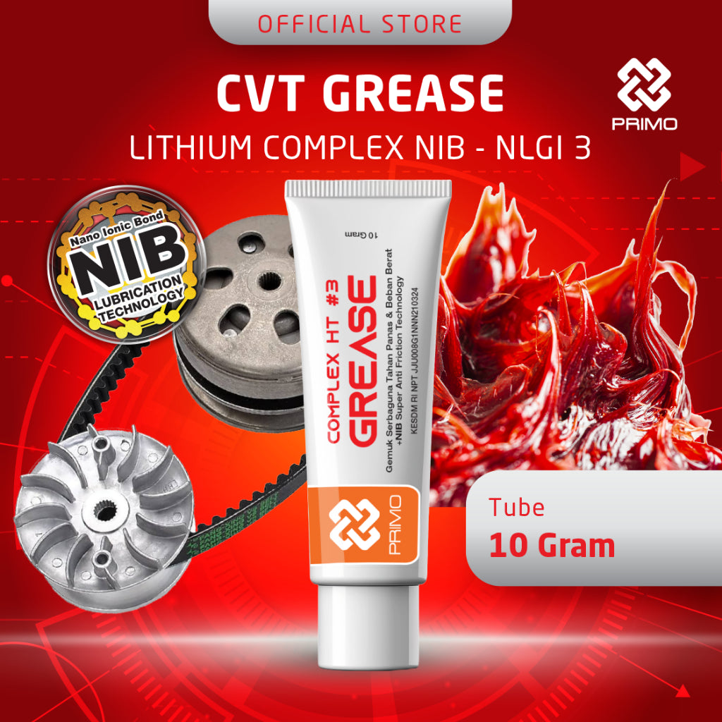 CVT Kompleks HT#3 NIB MERAH - Anti Gesekan & Keausan Super Dengan NIB (Nano Ionic Bond) 10gr
