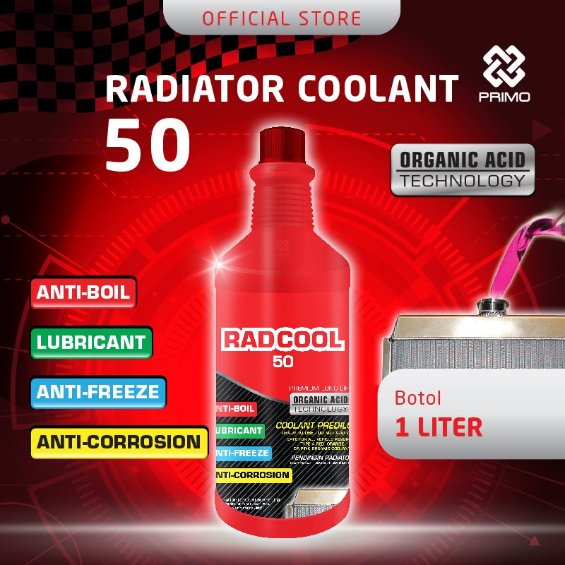 Rad Cool 50 Siap Pakai - Pendingin Radiator dengan Teknologi Asam Organik (OAT) 1L