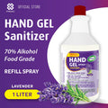 Cairan Gel Sanitizer Tangan Encer Lavender 1L Isi Ulang - antiseptik pembersih tangan tanpa bilas