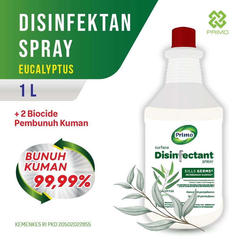 Disinfektan Semprot Permukaan Udara Eucalyptus 1L - Non Alkohol