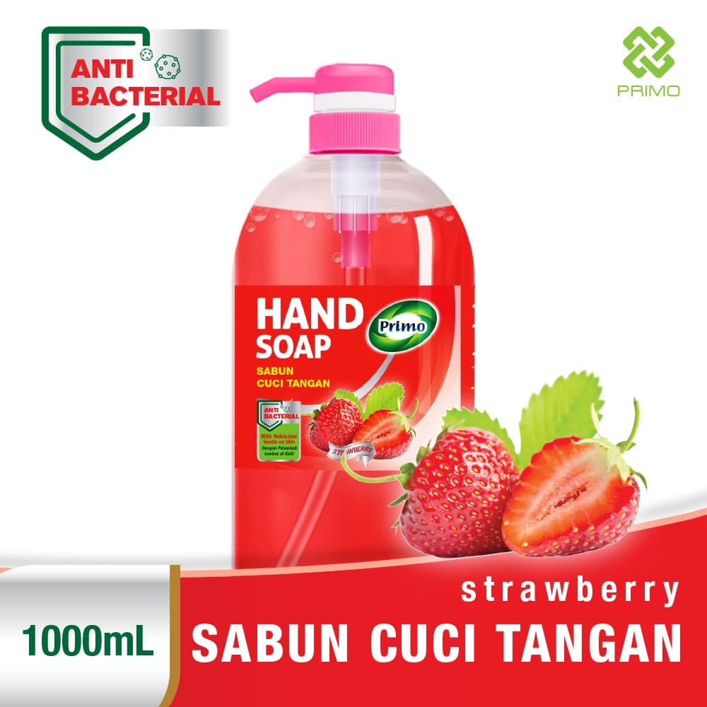 Handsoap Strawberry 1000mL - Sabun Cuci Tangan Anti Bakteri