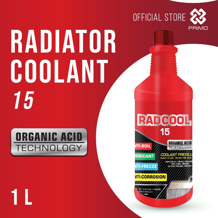Rad Cool 15 Siap Pakai - Pendingin Radiator dengan Teknologi Asam Organik (OAT) 1L