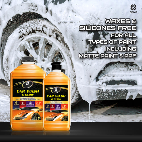 Car Wash & Glow 1L - Sampo Mobil Gold Class