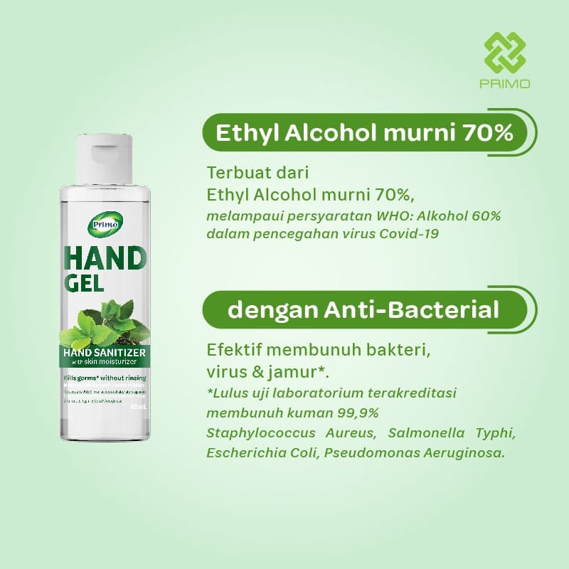 Hand Gel Sanitizer Greentea 60mL - antiseptik pembersih tangan tanpa bilas