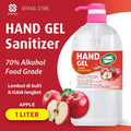 Hand Gel Sanitizer Apel 1L Pompa - antiseptik pembersih tangan tanpa bilas