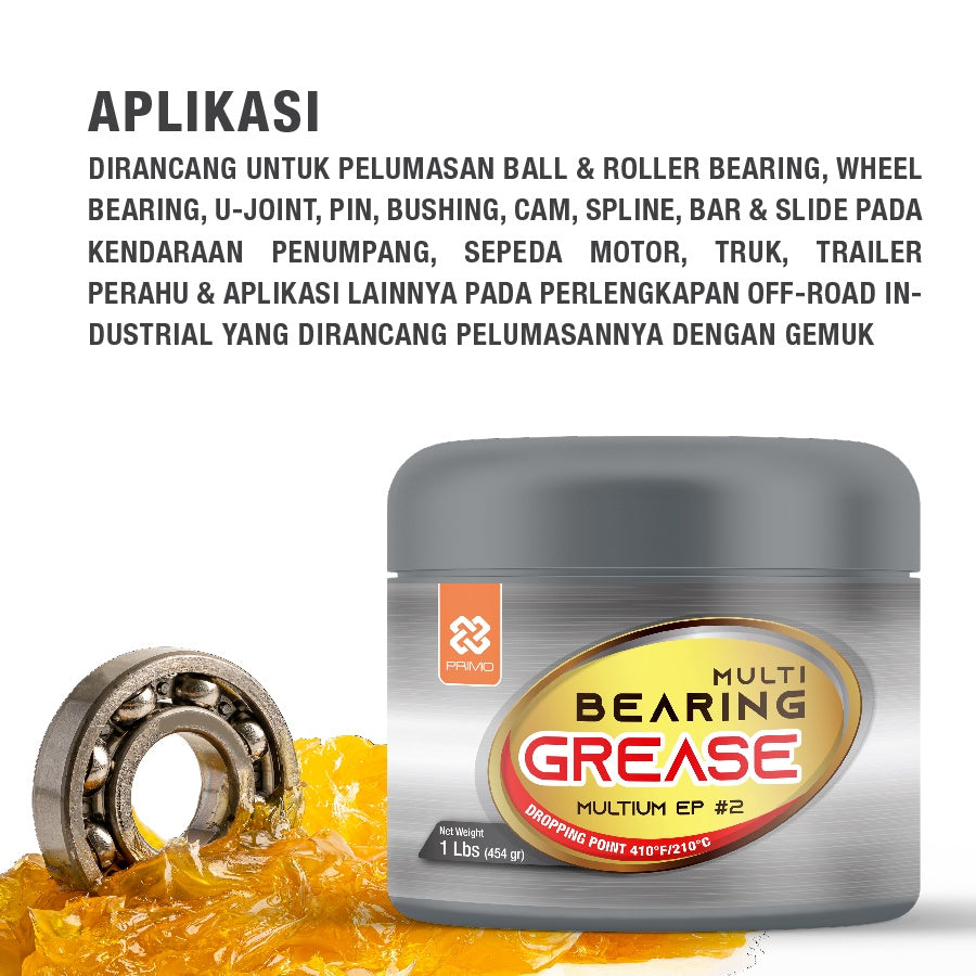 Multium Ep#2 - Gemuk Lithium Multiguna Tekanan Ekstrem (NLGI 2) 227gr, Warna Transparan
