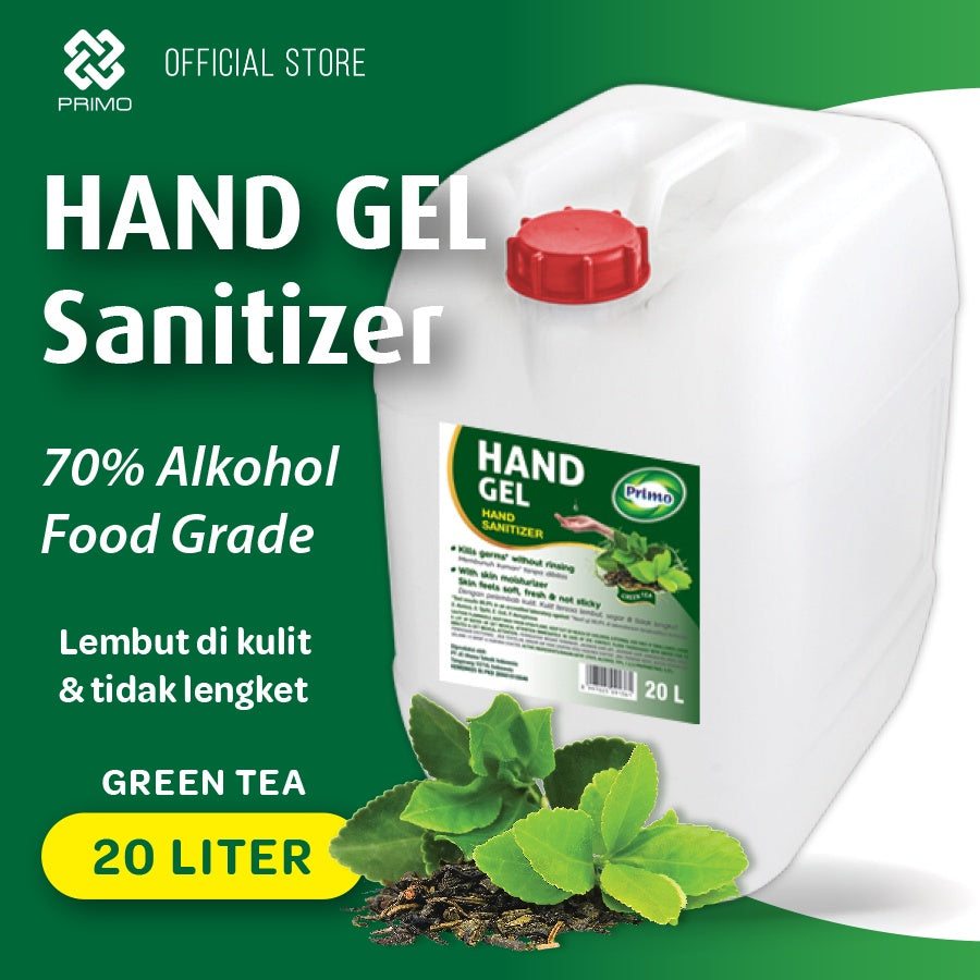 Hand Gel Sanitizer Greentea 20L - antiseptik pembersih tangan tanpa bilas