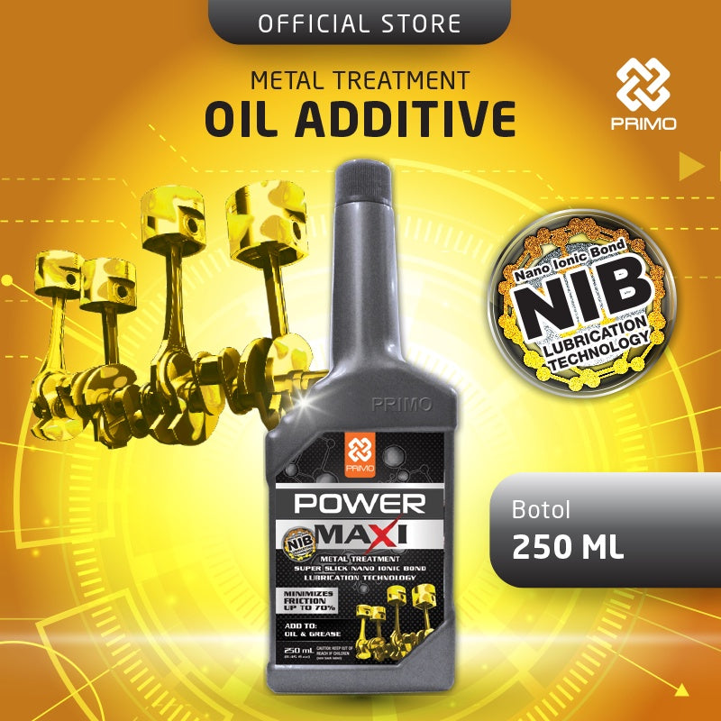 Powermaxi 250mL - Aditif Oli / Perawatan Logam dengan NIB (Nano Ionic Bond)