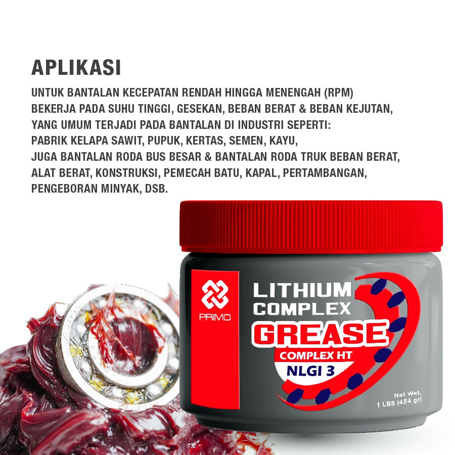 Complex HT Red #3 - High Temperature & Heavy Duty Lithium Complex Grease 454gr