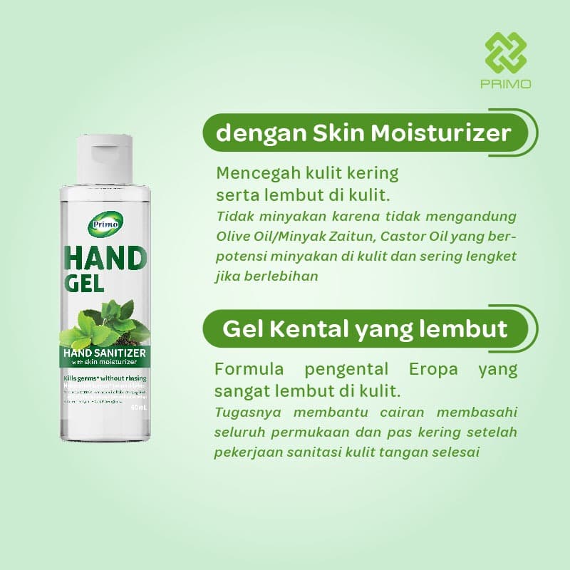 Hand Gel Sanitizer Greentea 60mL - antiseptik pembersih tangan tanpa bilas