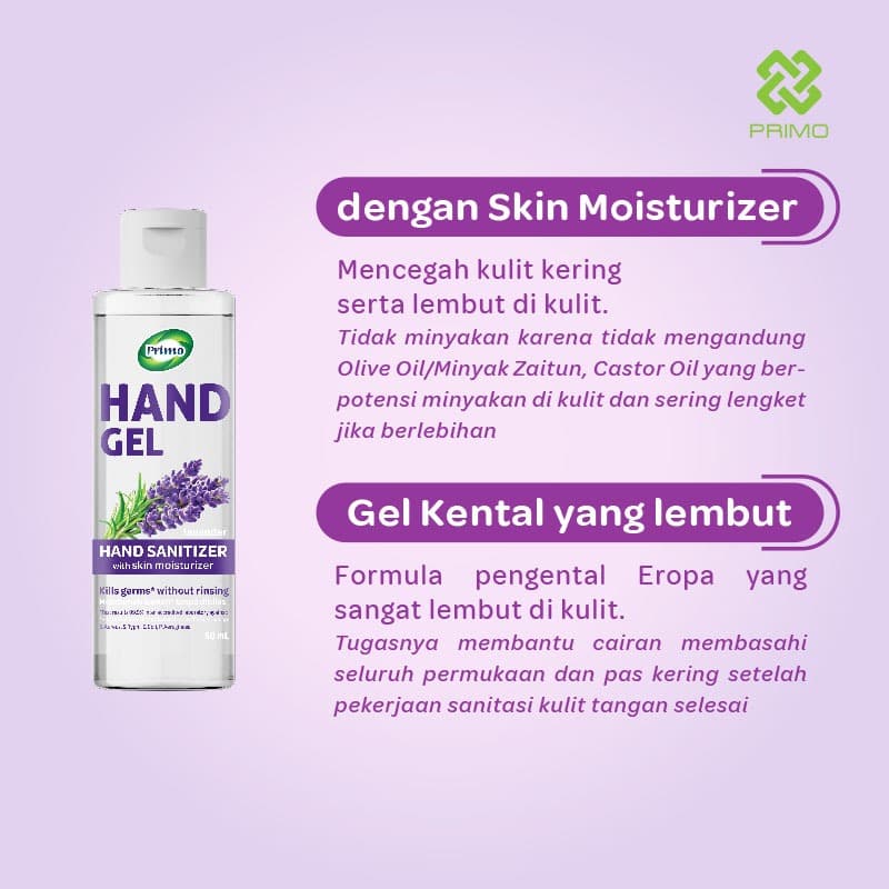 Hand Gel Sanitizer Lavender 60mL - antiseptik pembersih tangan tanpa bilas