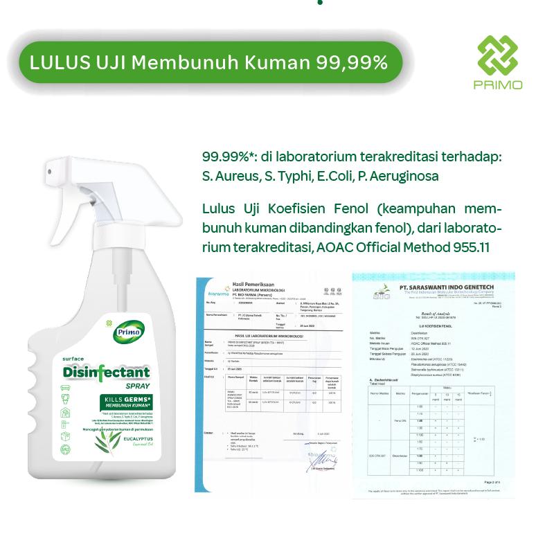 Disinfektan Semprot Udara Permukaan Eucalyptus 500mL - Non Alkohol