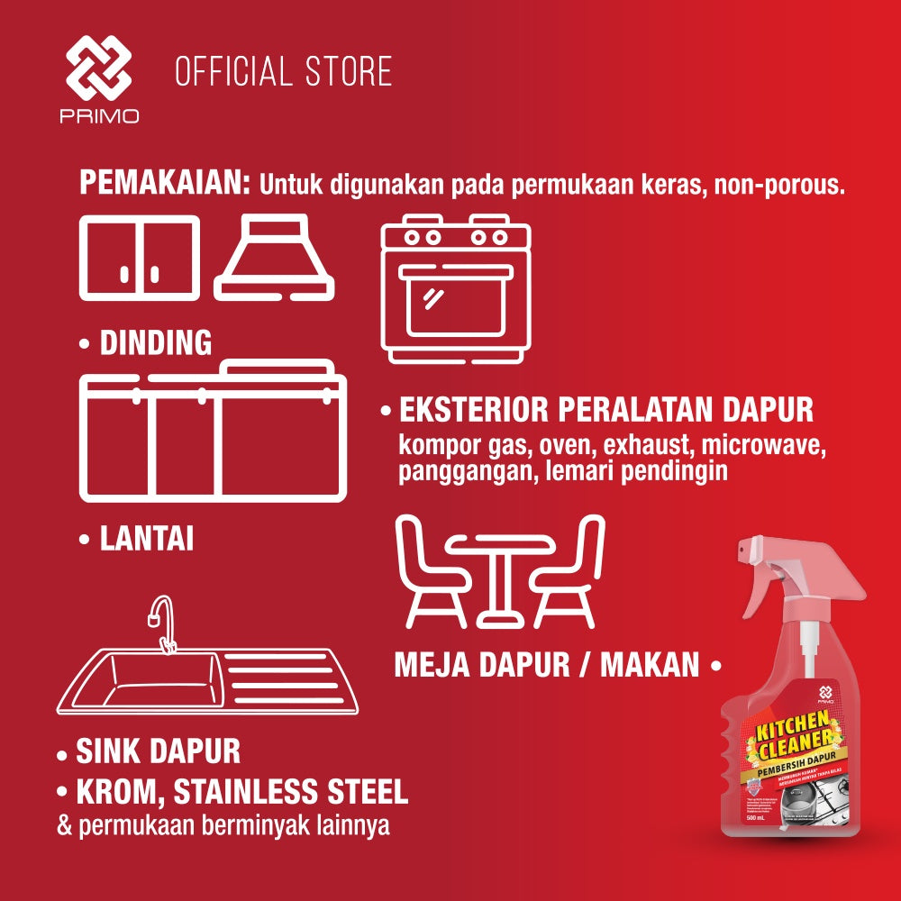 Pembersih Dapur 480mL - Pembersih Kulkas dan Pembersih Minyak Dapur Anti Kuman