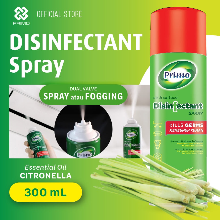 Semprotan Disinfektan Pengasapan Udara & Permukaan Sereh 300mL