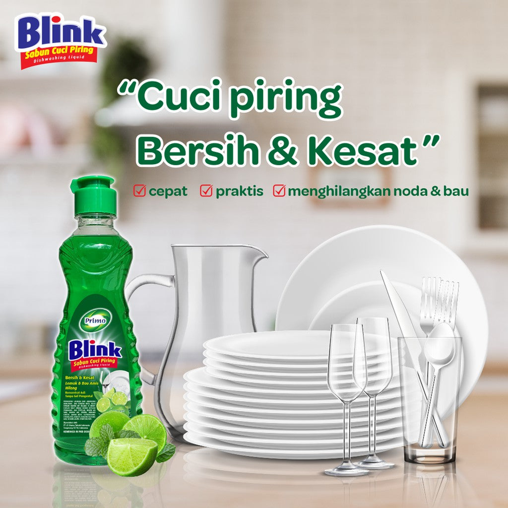 Blink Dishwashing 750mL - Lime Dishwashing Soap (Original Concentrate, No Thickeners)