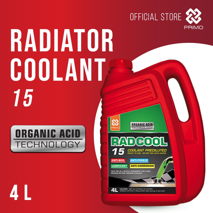 Rad Cool 15 Siap Pakai - Pendingin Radiator dengan Teknologi Asam Organik (OAT) 4L