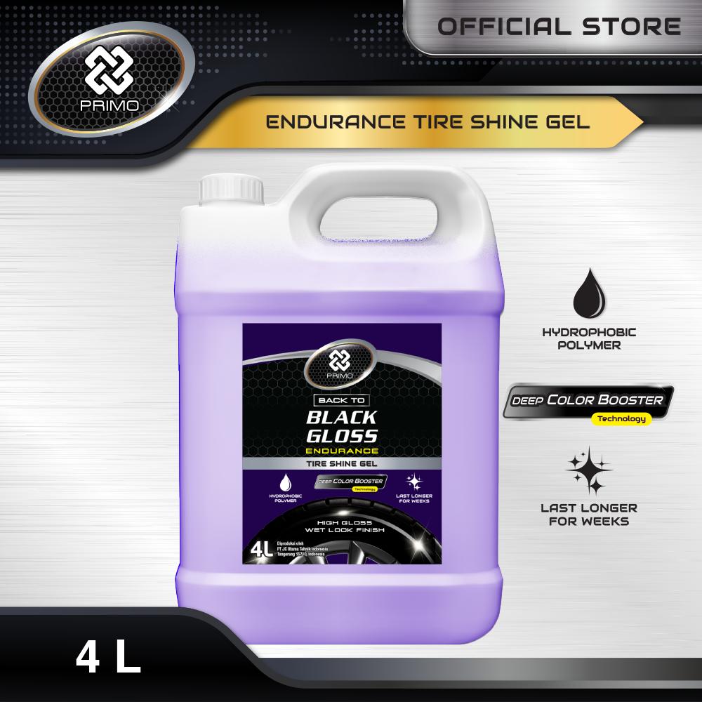 Back to Black Gloss Endurance Tire Shine Gel 4L - Pengkilap & Perawatan Ban (Sangat Kilap, Tahan Lama, Tidak Berwarna)