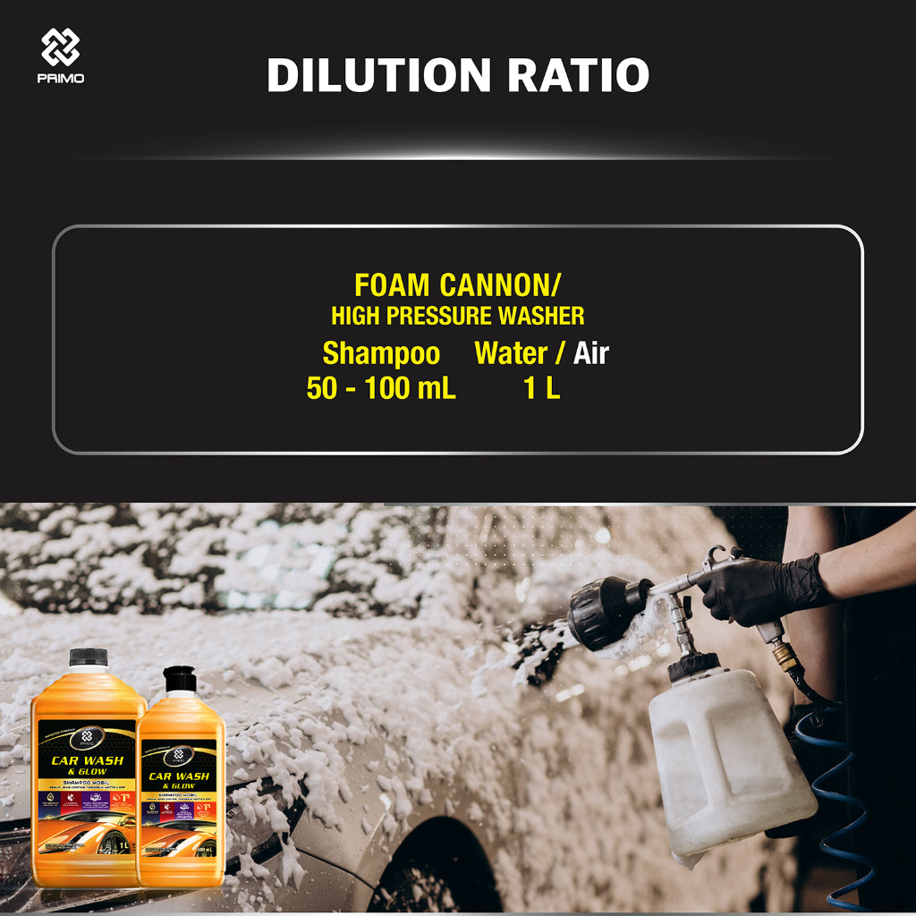 Car Wash & Glow 400mL - Car Shampoo Gold Class