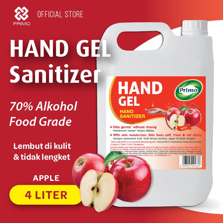 Pembersih Tangan Gel Apel 4L - antiseptik pembersih tangan tanpa bilas