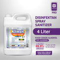 Klinsit Disinfectant Spray 4L - Alcohol Food Grade 70%