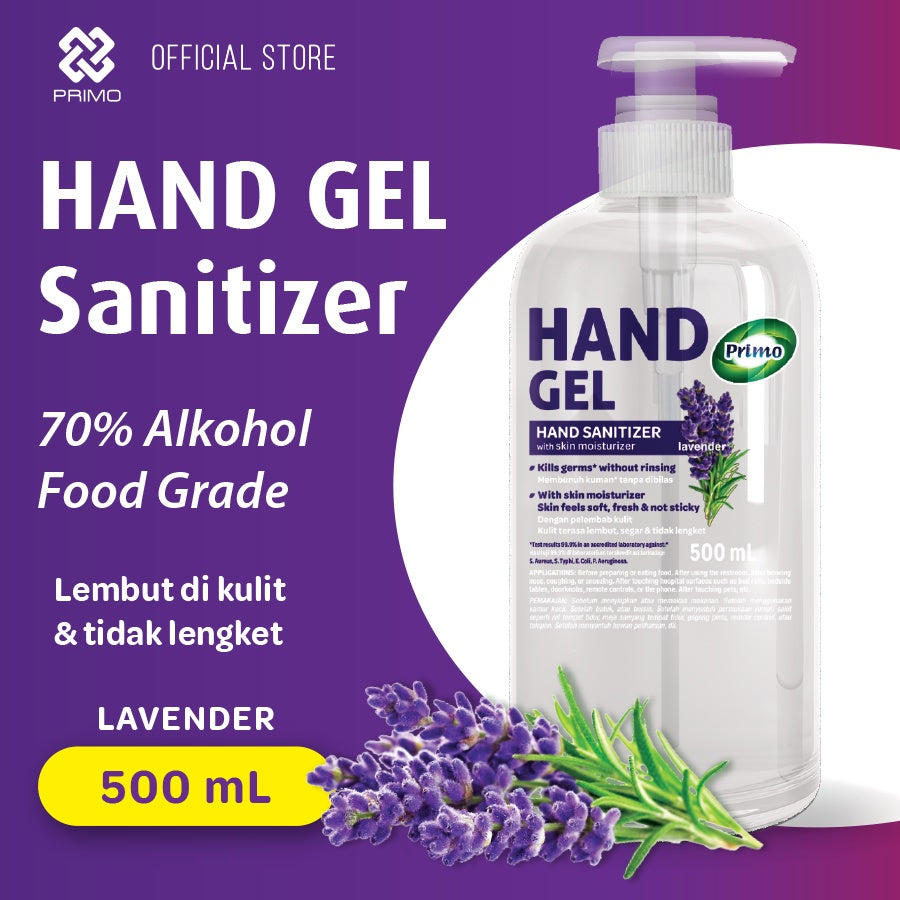 Hand Gel Sanitizer Lavender 500mL - antiseptik pembersih tangan tanpa bilas