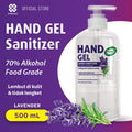 Hand Gel Sanitizer Lavender 500mL - antiseptik pembersih tangan tanpa bilas