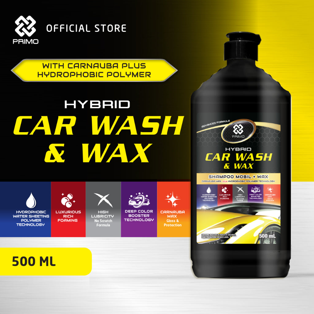 Cuci & Wax Mobil 500ml - Sampo Mobil Hibrida dengan Carnauba Wax