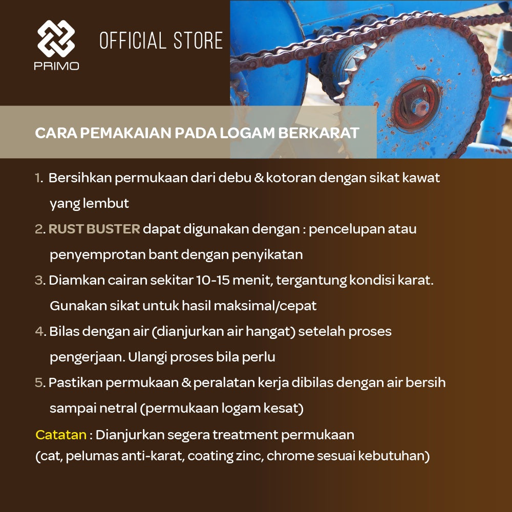 Rust Buster 1L - Pembersih Karat & Kerak Semen
