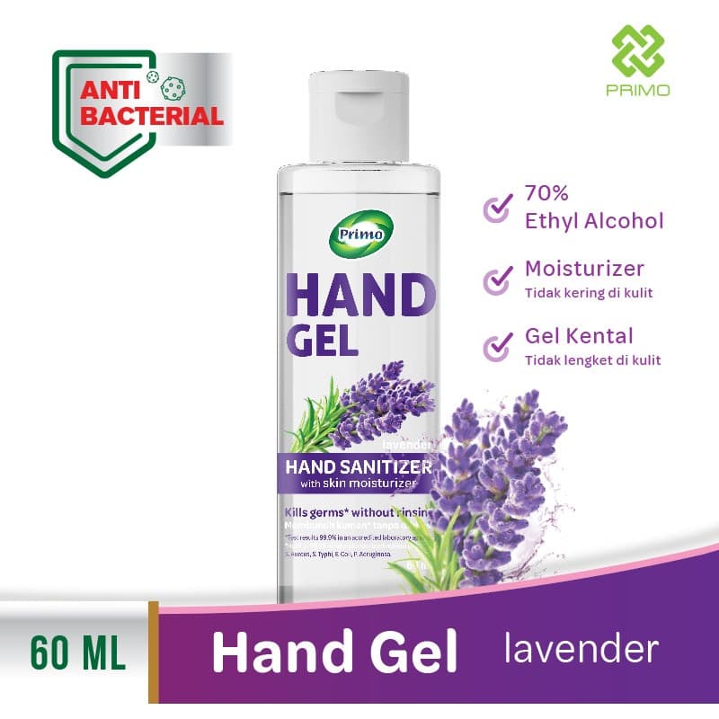 Hand Gel Sanitizer Lavender 60mL - antiseptik pembersih tangan tanpa bilas