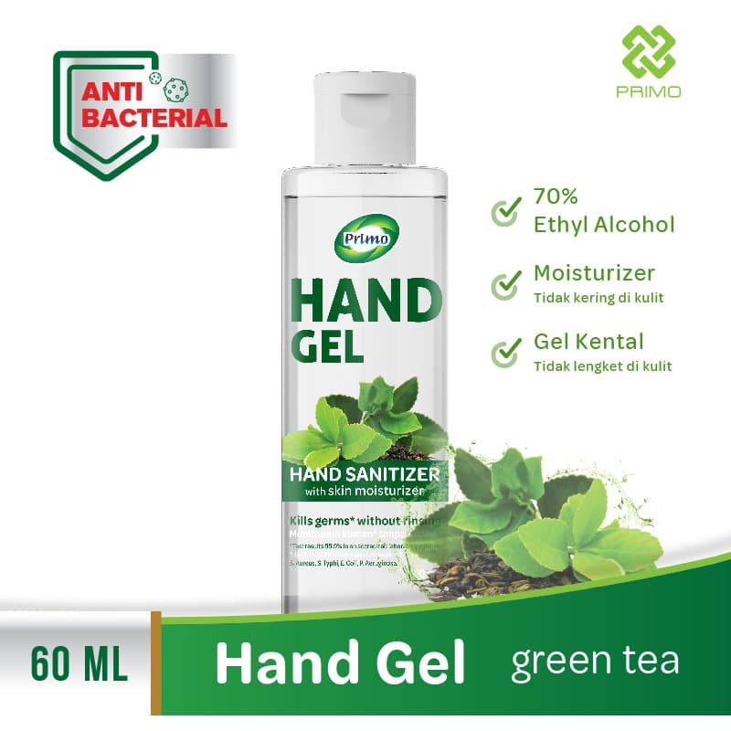 Hand Gel Sanitizer Greentea 60mL - antiseptik pembersih tangan tanpa bilas