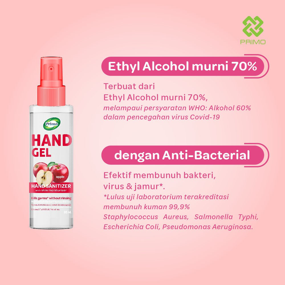Cairan Hand Sanitizer Gel Tipis Apel 1L Pompa - antiseptik pembersih tangan tanpa bilas