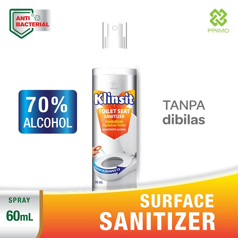 Klinsit Toilet Seat Sanitizer 60mL - Semprotan desinfektan pembersih dudukan toilet