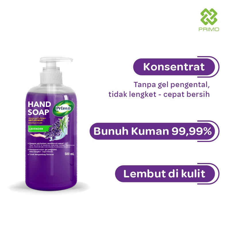 Handsoap Lavender 500mL -  Sabun Cuci Tangan Anti Bacterial