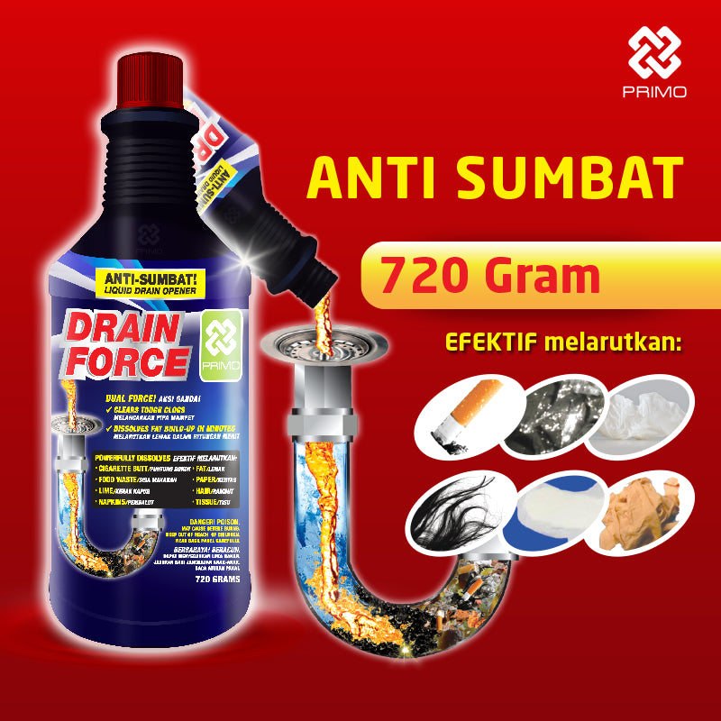 Drain Force 720gr - Anti Mampet Saluran