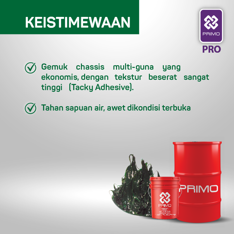 Gemuk Sasis MPC 3 - Gemuk Sasis Serbaguna Hijau Lengket (NLGI 3) 15Kg