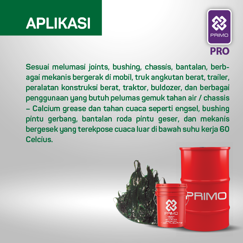 Gemuk Sasis MPC 3 - Gemuk Sasis Serbaguna Hijau Lengket (NLGI 3) 15Kg