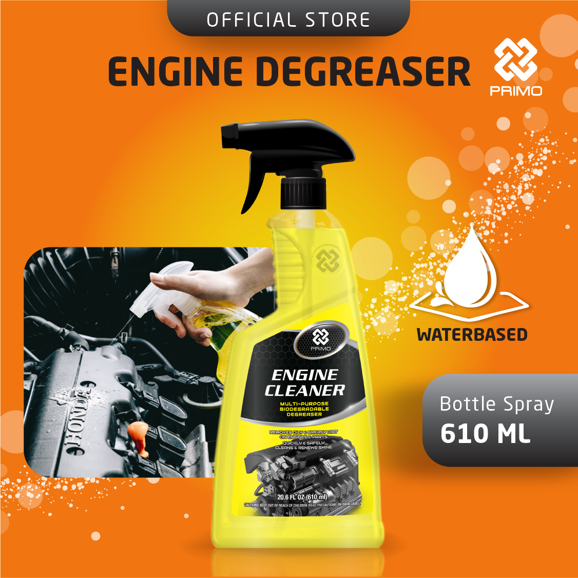 Engine & Part Cleaner 610mL - Pembersih Permukaan Mesin (Berbahan Dasar Air)