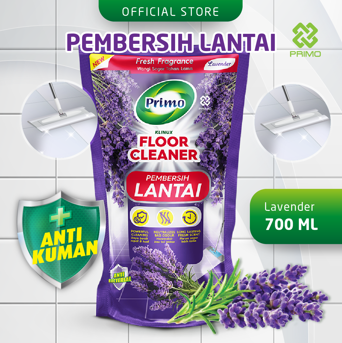 Pembersih Lantai Lavender 700mL - Pembersih Lantai Anti Bakteri