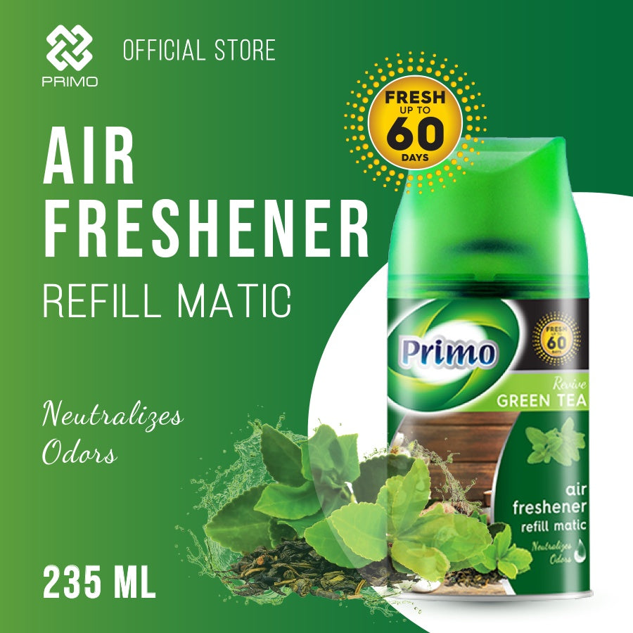 Refresh Matic 235ml Greentea - Air Refreshner Pengharum Ruangan