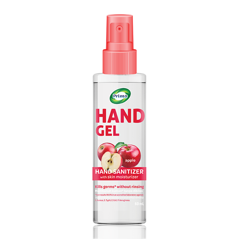 Cairan Hand Sanitizer Gel Tipis Apel 60mL - antiseptik pembersih tangan tanpa bilas