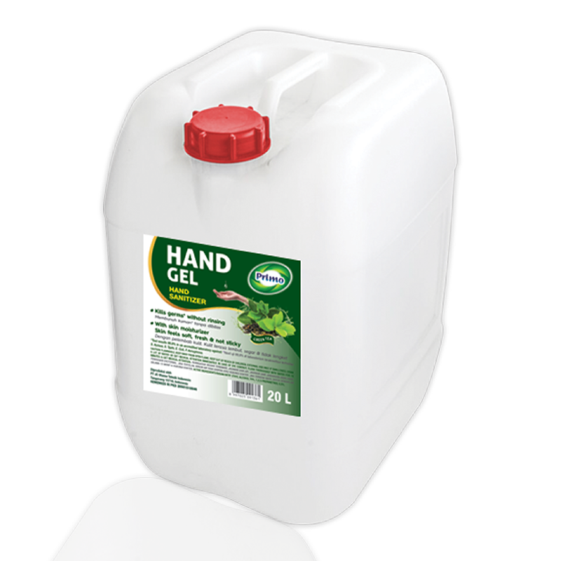 Handgel Sanitizer Liquid Thin Gel Greentea 20L - antiseptik pembersih tangan tanpa bilas