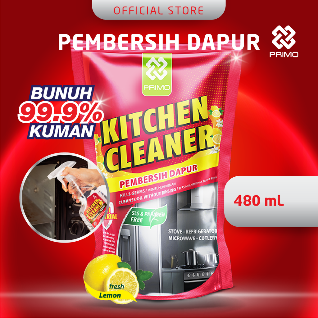 Pembersih Dapur 480mL - Pembersih Kulkas dan Pembersih Minyak Dapur Anti Kuman