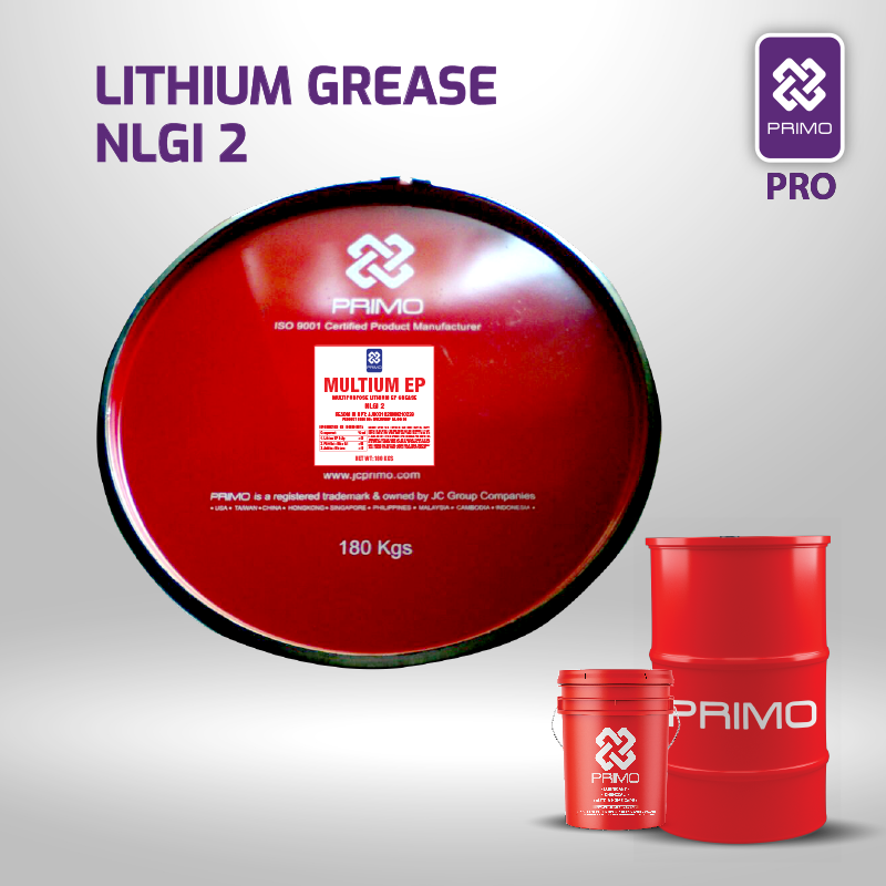 Multium Ep#2 - Gemuk Tekanan Ekstrem Lithium Serbaguna (NLGI 2) 15,86Kg, Warna Transparan