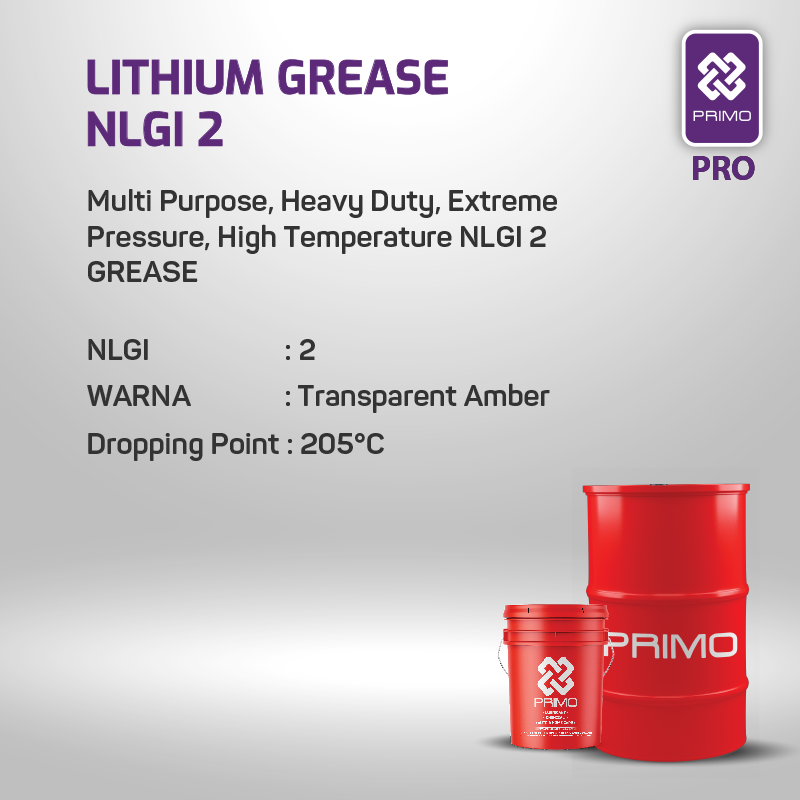 Multium Ep#2 - Gemuk Tekanan Ekstrem Lithium Serbaguna (NLGI 2) 15,86Kg, Warna Transparan