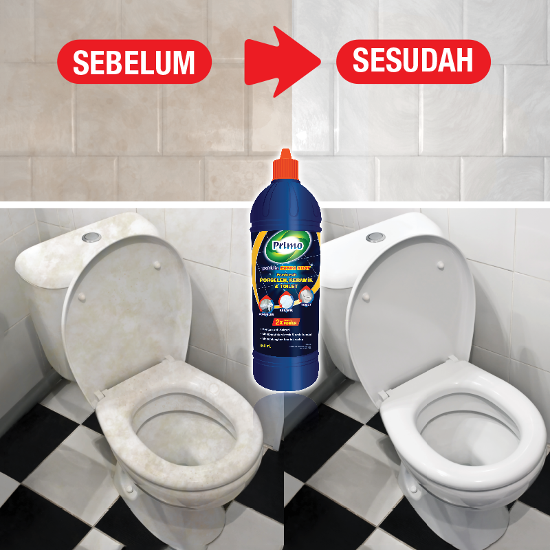 Porklin Blue Strong 850mL - Pembersih Keramik, Porselen, Kamar Mandi & Toilet