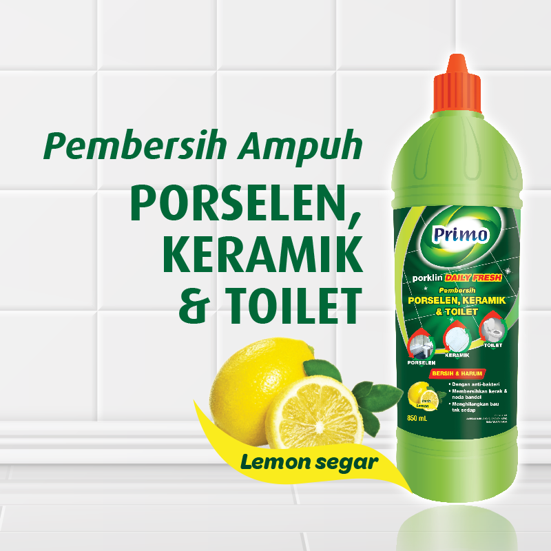 Porklin Daily Fresh 850ml - Pembersih Porselen, Keramik, Kamar Mandi & Toilet