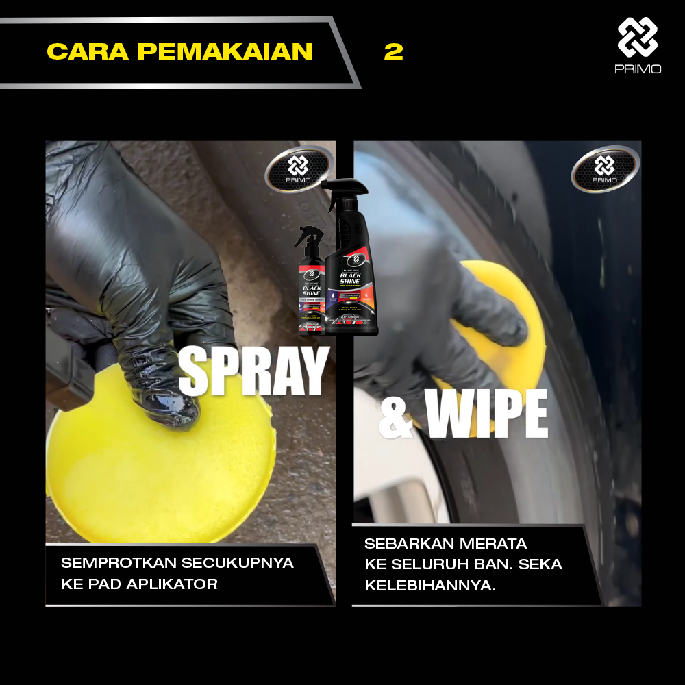 Back To Black Shine Tire Gel 180ml - Pengkilap & Perawatan Penghitam Ban
