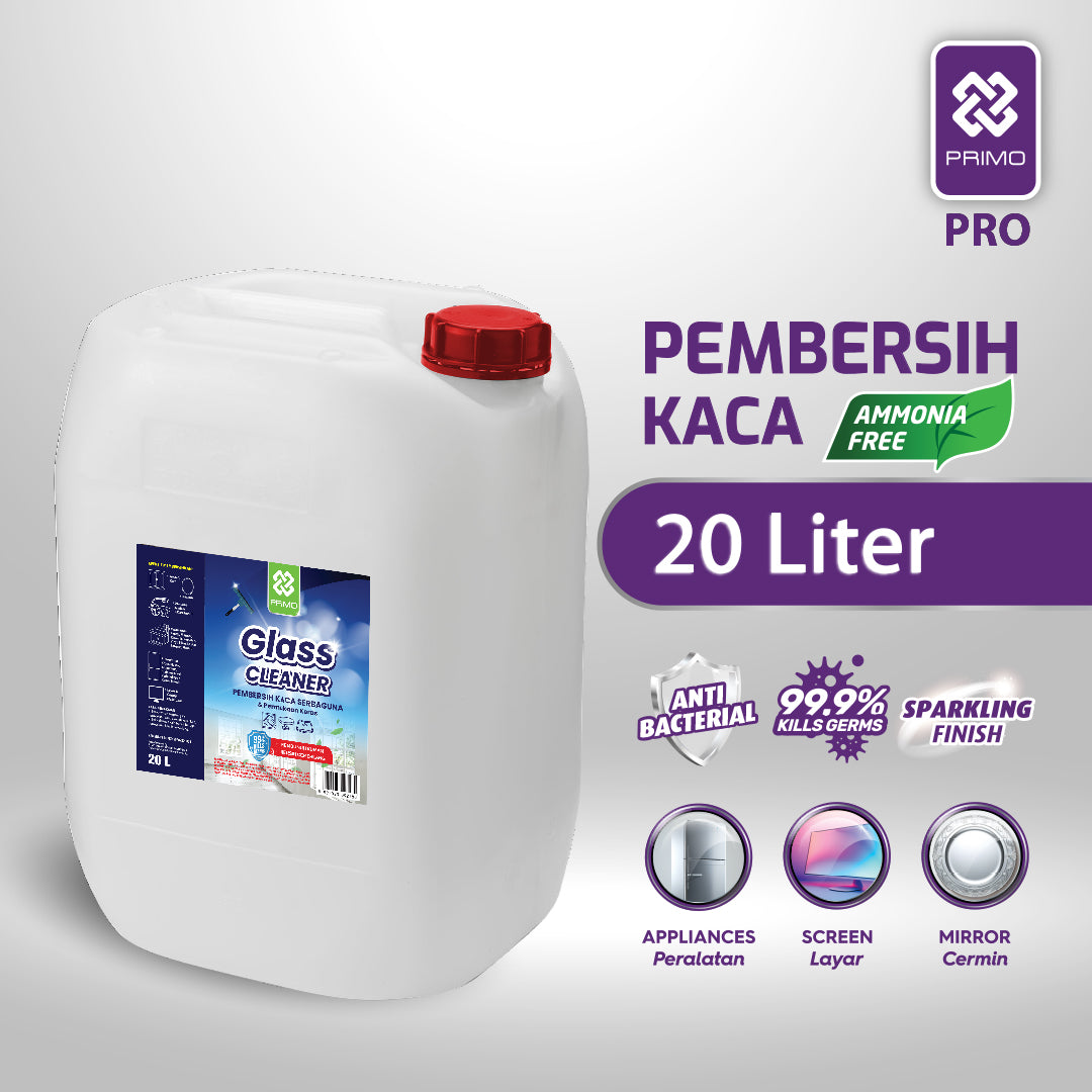 Glass Cleaner 20L - Pembersih Kaca Anti Kuman Serbaguna