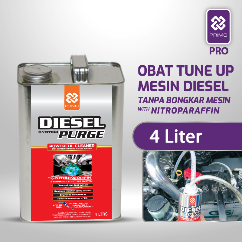 Diesel Purge 4L - Cairan Tune Up Pembersih Sistem Bahan Bakar Mesin Diesel Tanpa Bongkar